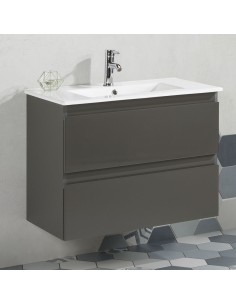 CJTO METROPOLIS 80 GRIS C/ESP Y LAV