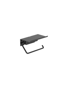 Portarrollo Con Repisa Sonata Negro Mate 13 x 7,9 x 8,1 