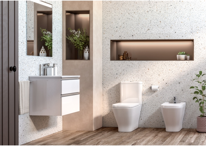 Taza T/B Dual Gap Square Confort