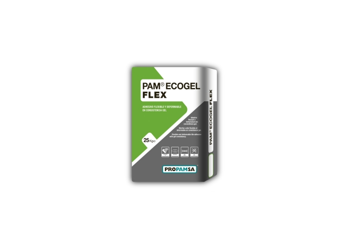 <p>PAM Ecogel sin polvo flexible blanco 25kg</p>