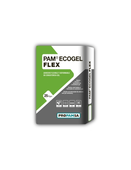 <p>PAM Ecogel sin polvo flexible blanco 25kg</p>