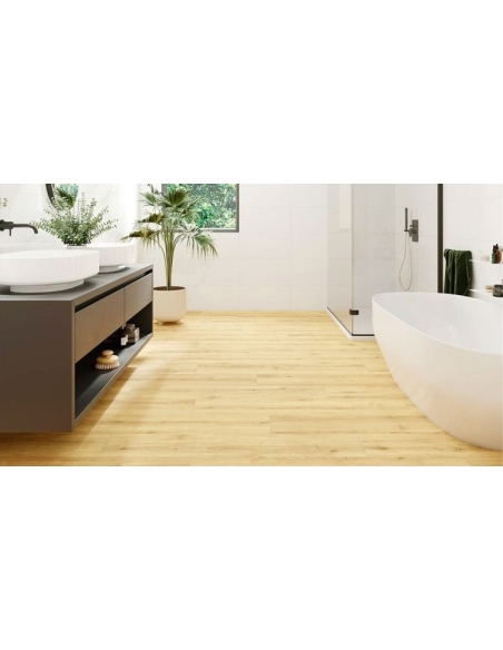 pavimento de gres esmaltado, imitación madera, formato 20x61