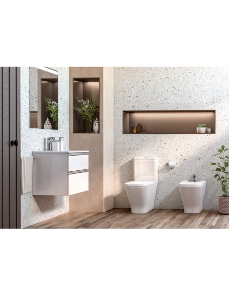 The Gap Square Taza Compacta con Tecnología Rimless®