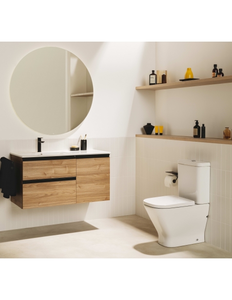 Conjunto The Gap Square Compacto Rimless - Tapa y Asiento Normal