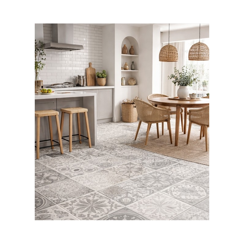 Patchwork Grey Mate 45x45