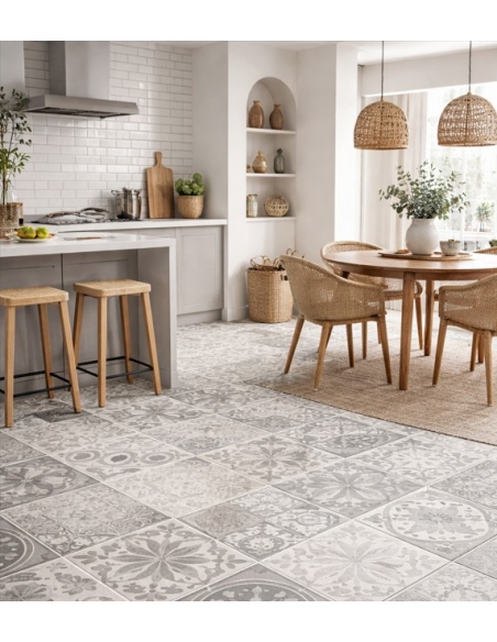 Patchwork Grey Mate 45x45