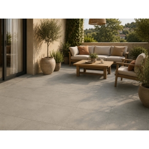 Lecco Gris pavimento gres de pasta roja espesorado con acabado antideslizante,mate 33,3x33,3.
  2