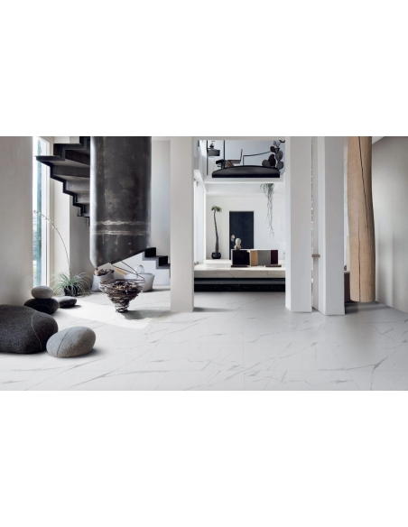 Carrara Bianco Pulido Porcelánico Rectificado 60x120