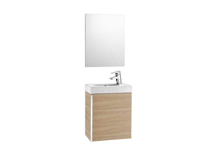 CJTO 45 MUEBLE Y LAV MINI ROBLE CON